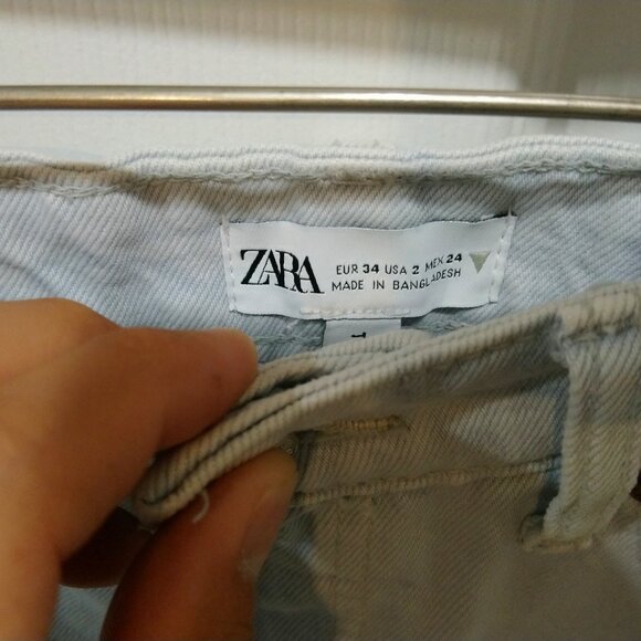 Custom paint job cherry blossom Zara cross over B-Lines woman jeans - Picture 10 of 10